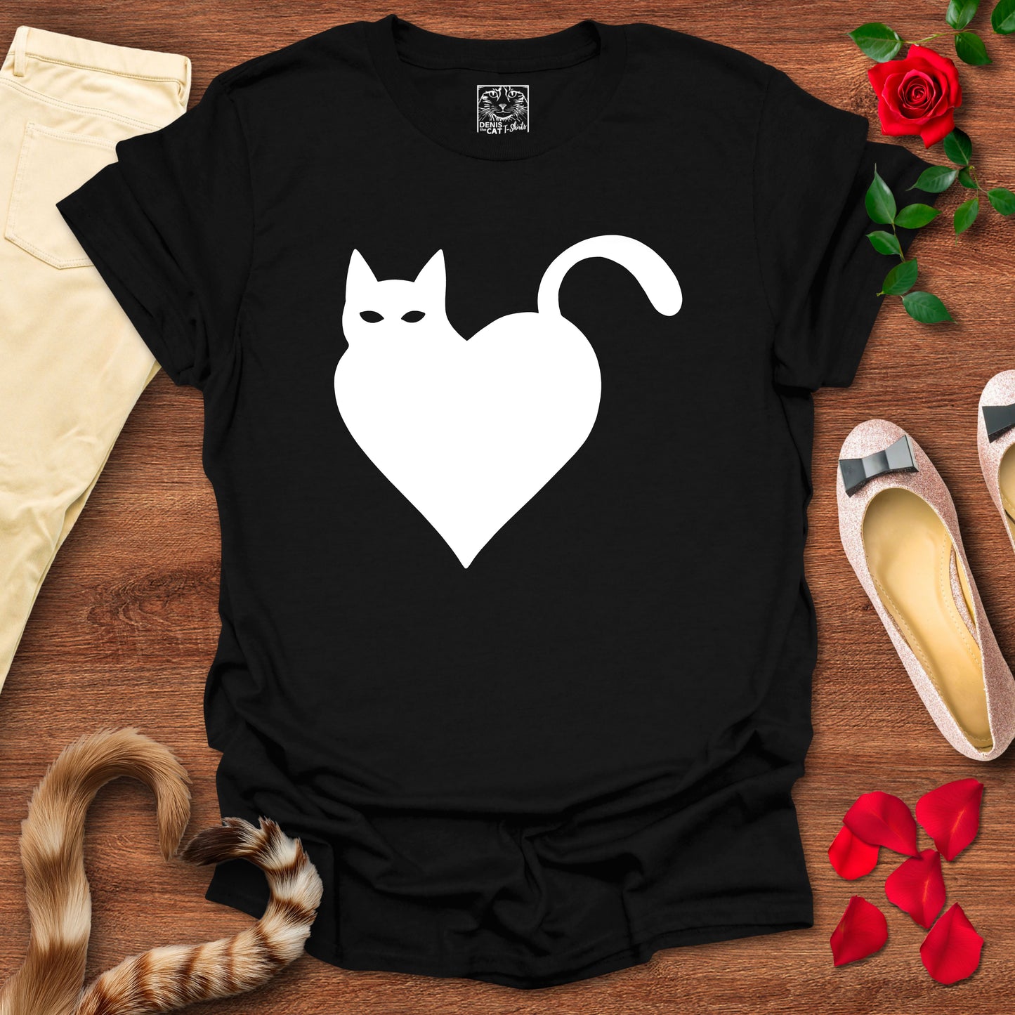 Minimalist Cat Heart