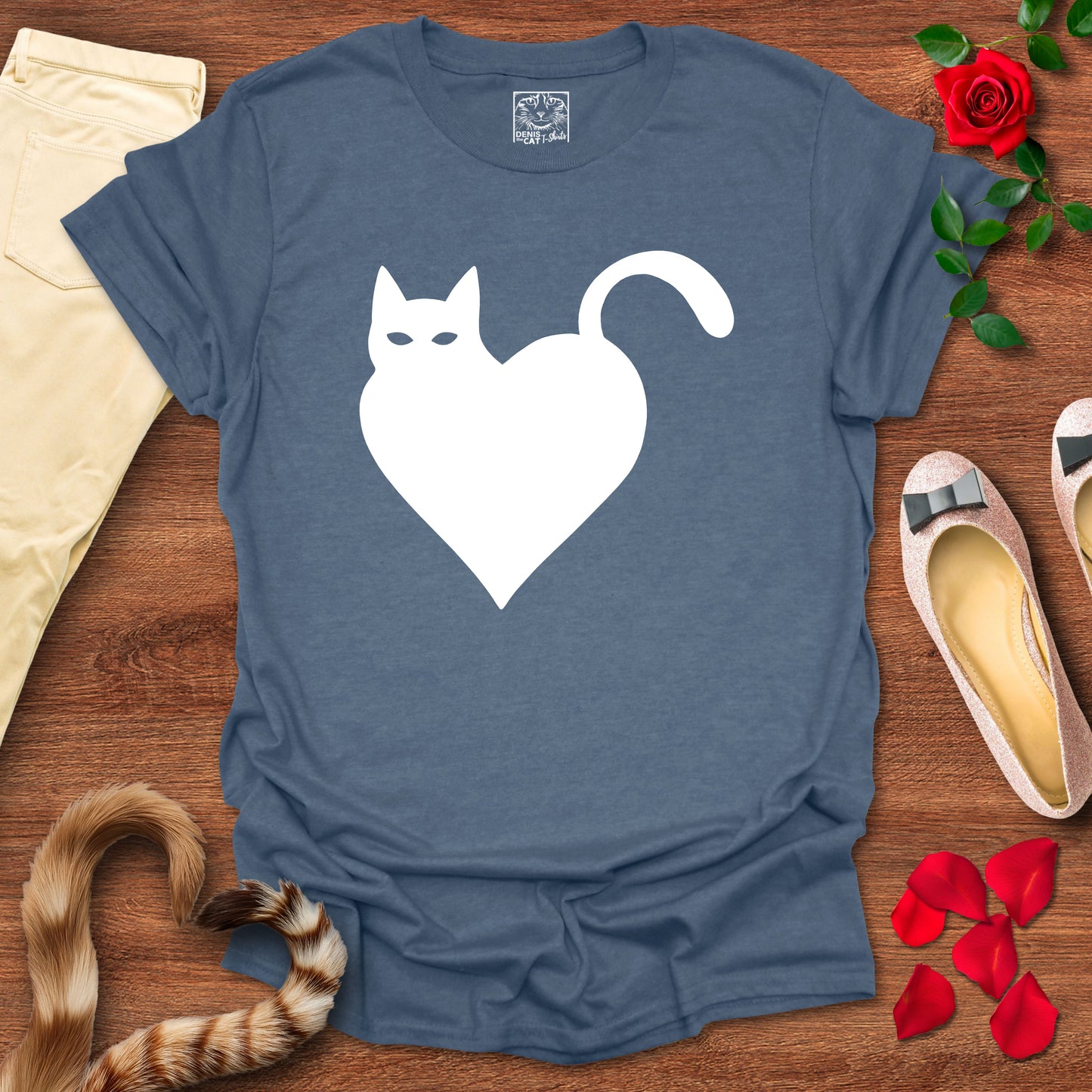 Minimalist Cat Heart