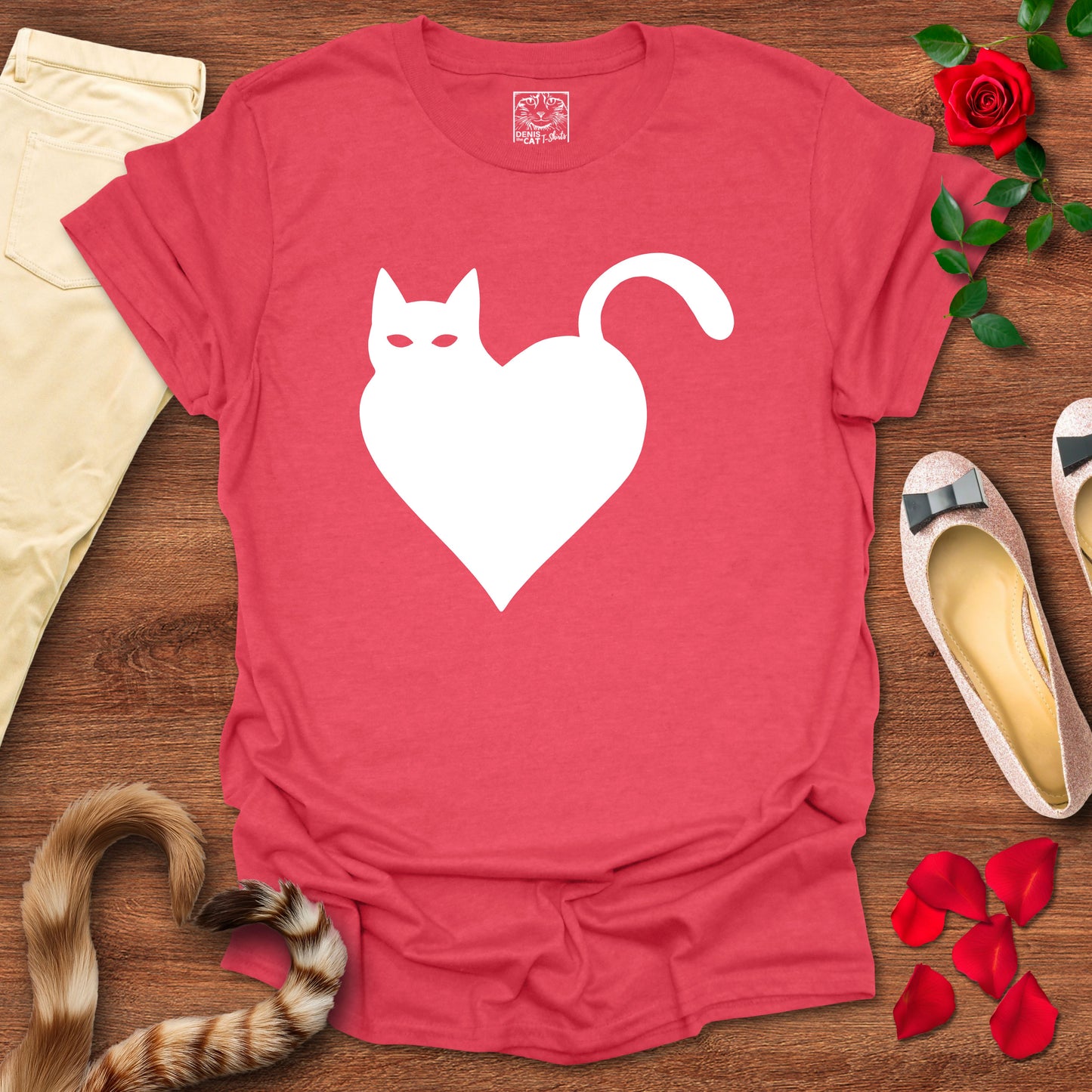 Minimalist Cat Heart