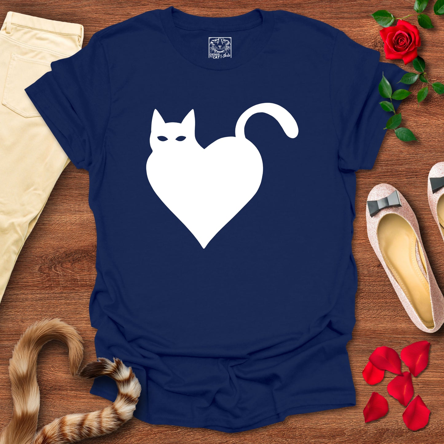 Minimalist Cat Heart