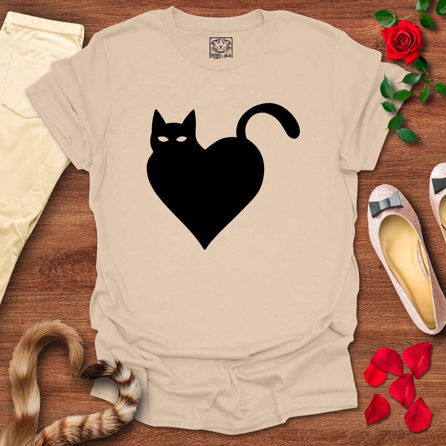 Minimalist Cat Heart