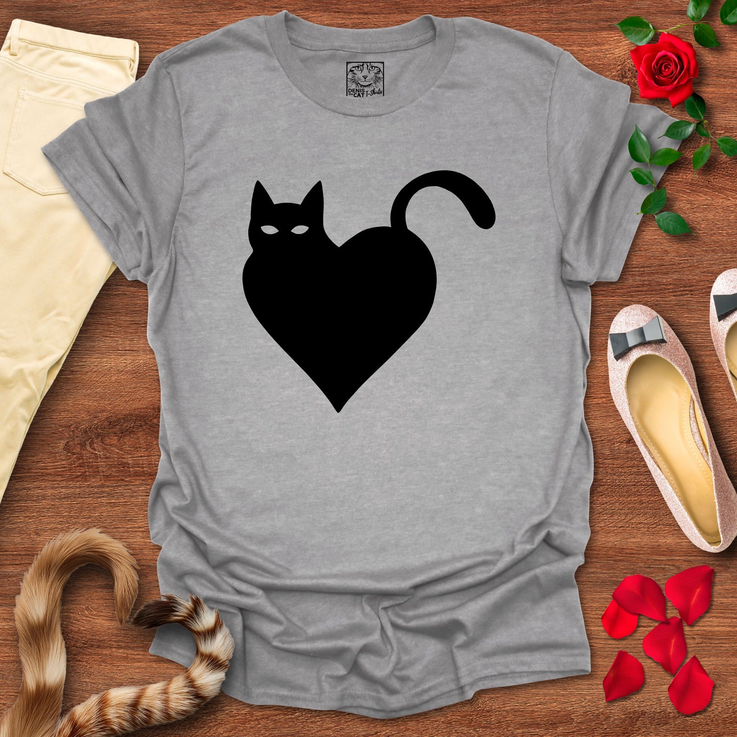 Minimalist Cat Heart