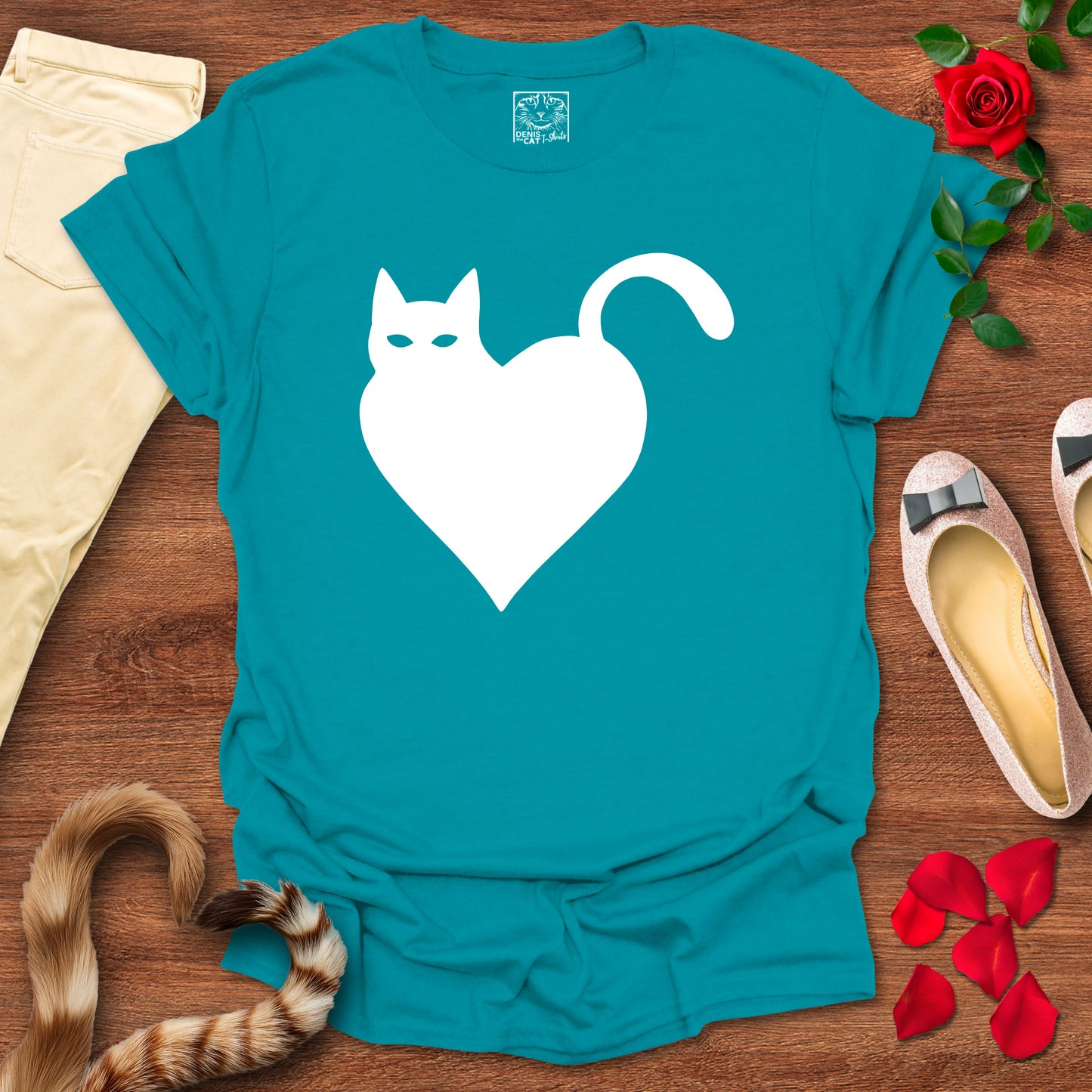 Minimalist Cat Heart