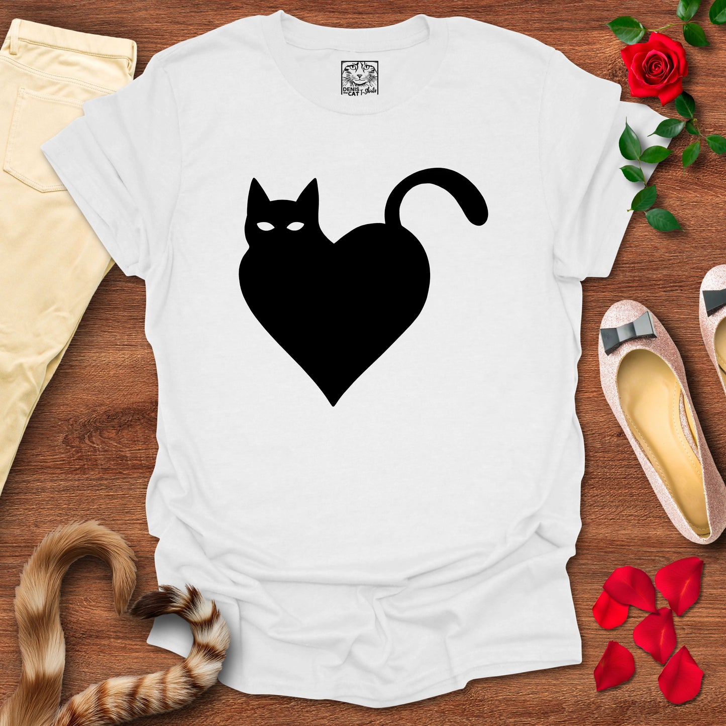 Minimalist Cat Heart