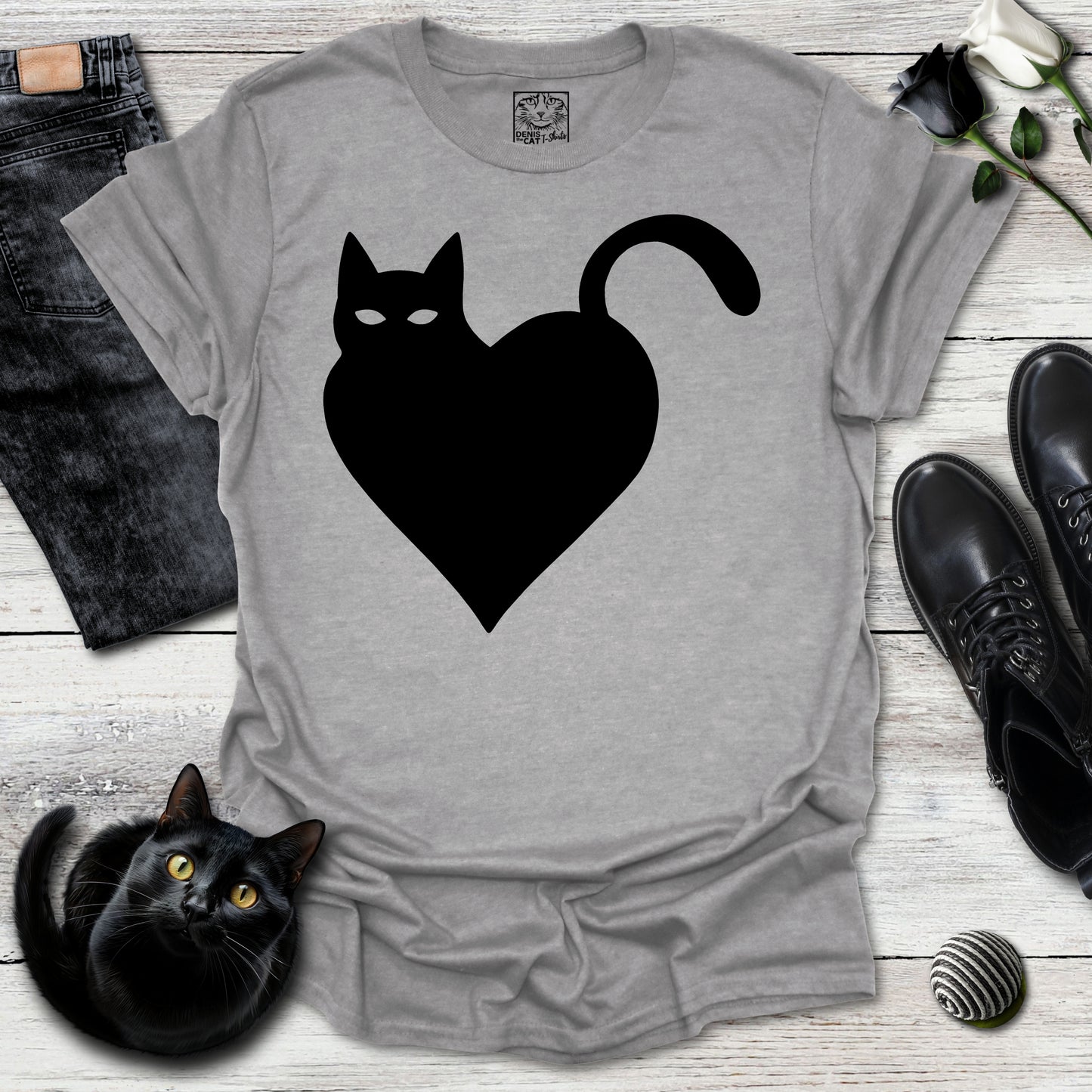 Minimalist Cat Heart