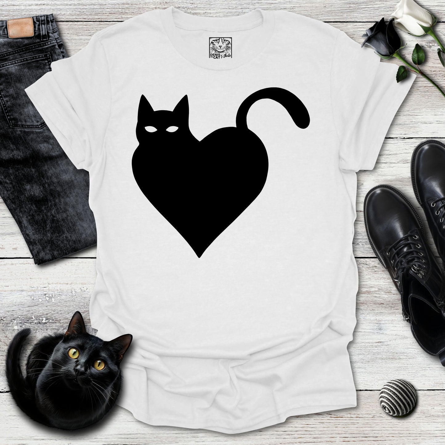 Minimalist Cat Heart