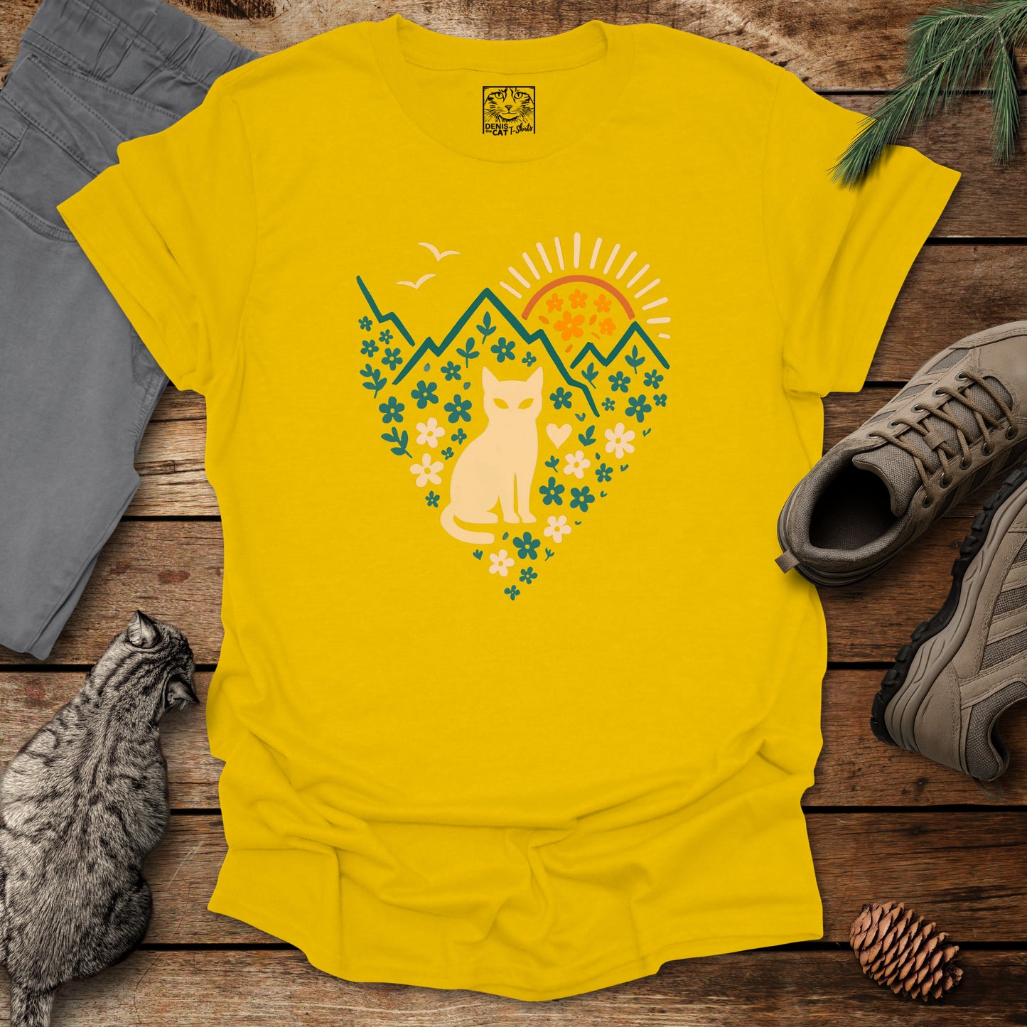 Mountain Sunrise Cat