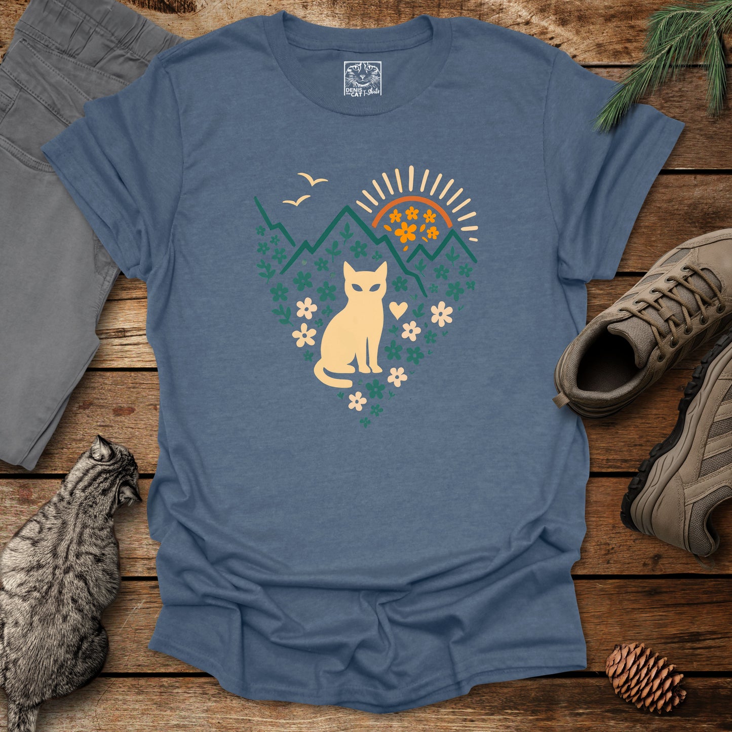 Mountain Sunrise Cat