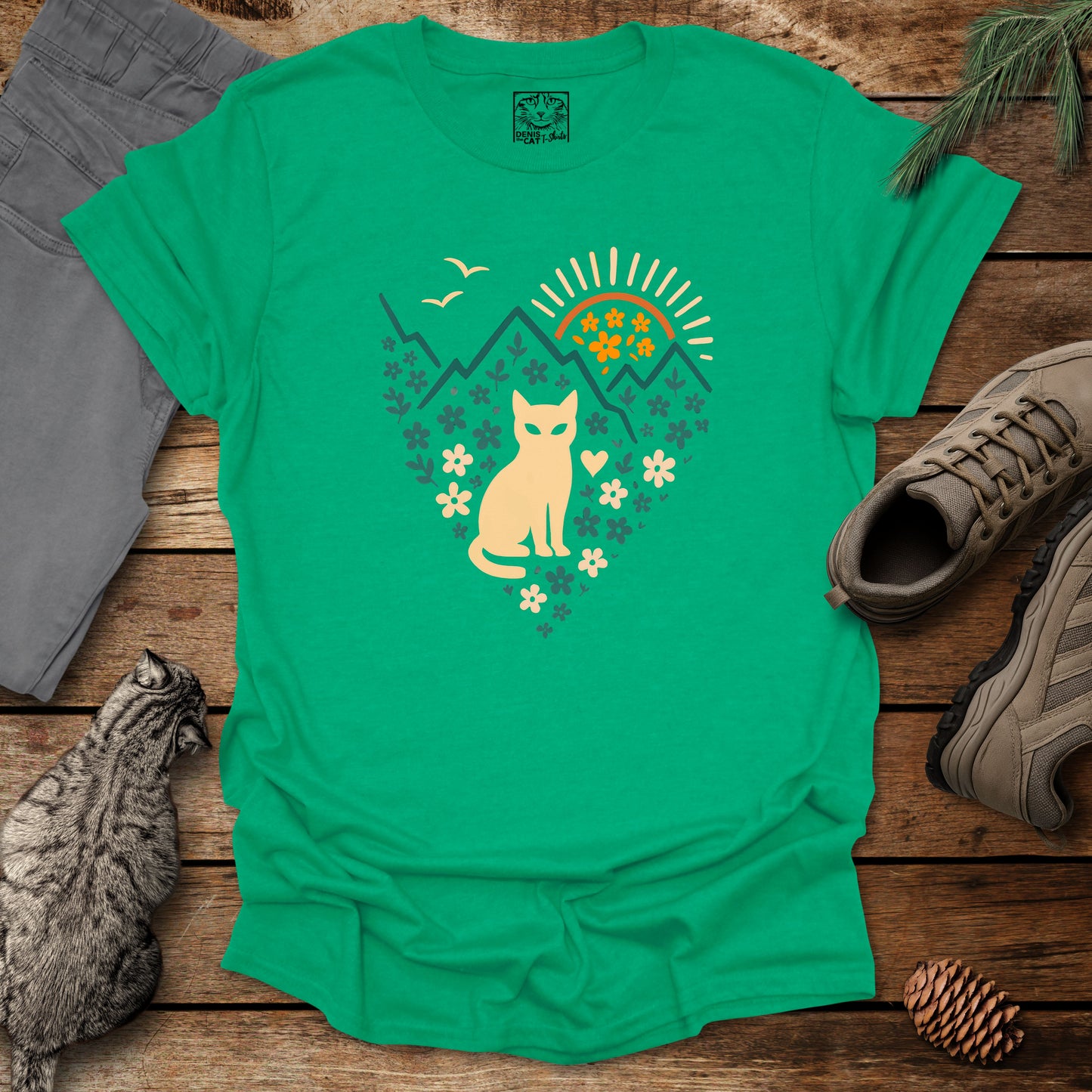 Mountain Sunrise Cat