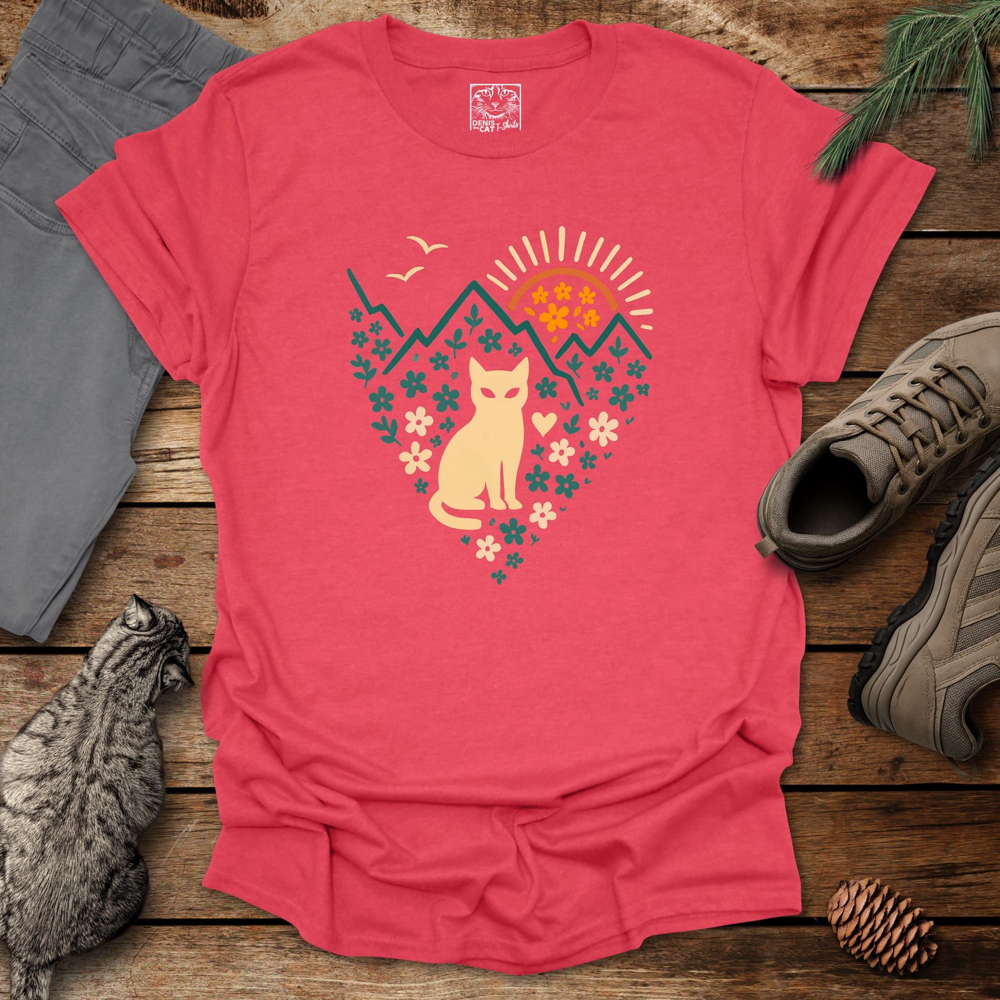 Mountain Sunrise Cat