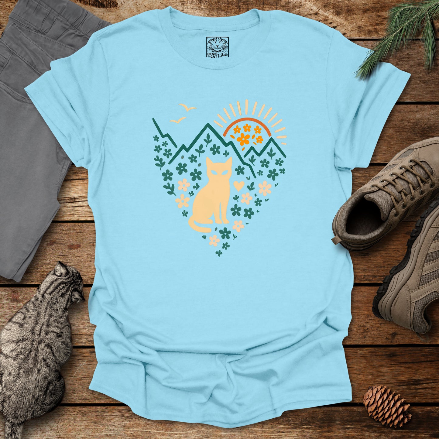 Mountain Sunrise Cat