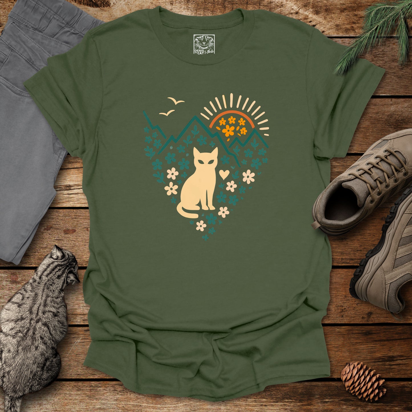 Mountain Sunrise Cat