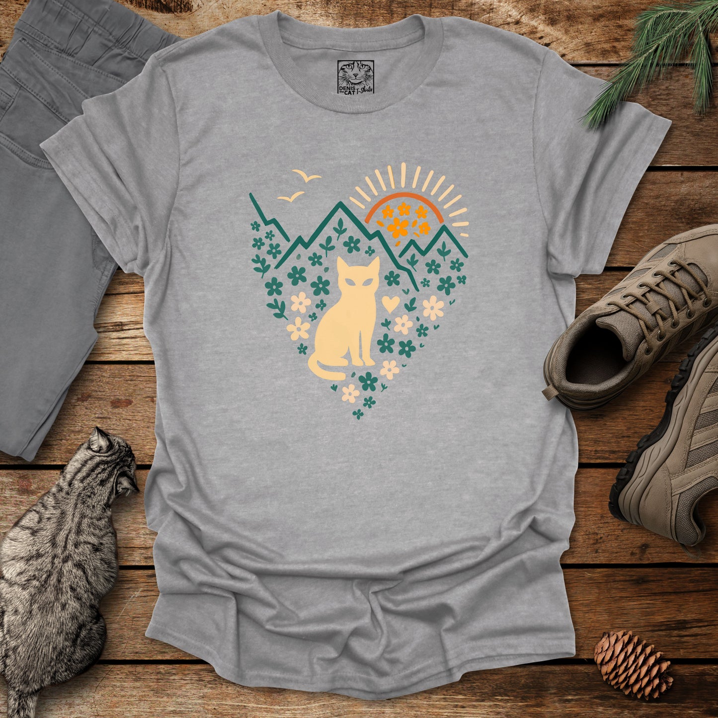 Mountain Sunrise Cat