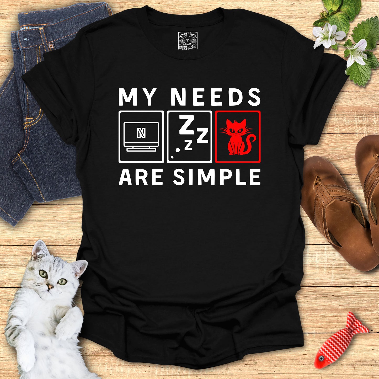 My Needs are Simple red - Lazy