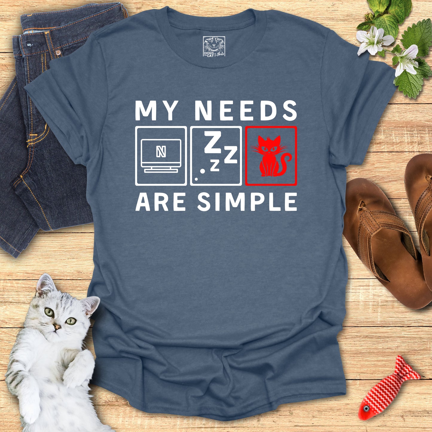 My Needs are Simple red - Lazy
