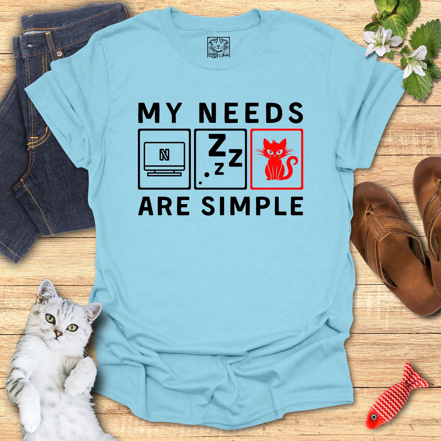 My Needs are Simple red - Lazy