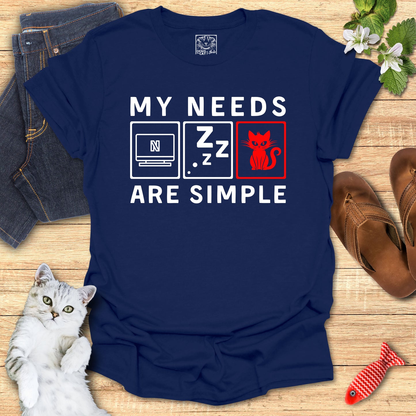 My Needs are Simple red - Lazy
