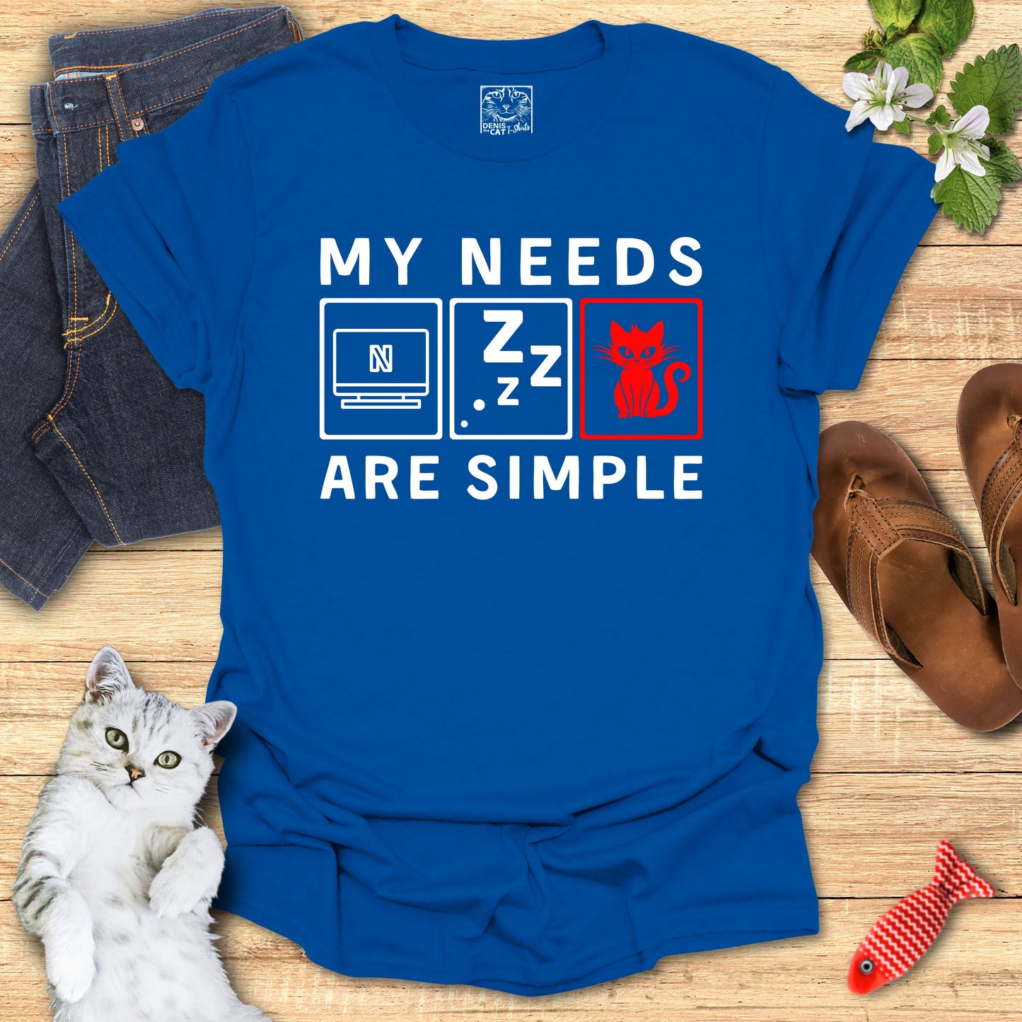My Needs are Simple red - Lazy