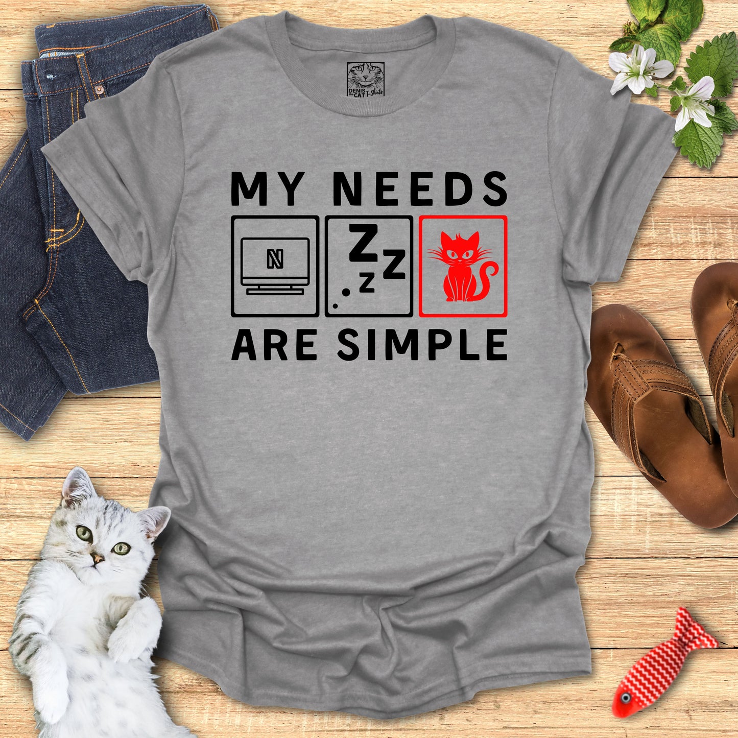 My Needs are Simple red - Lazy