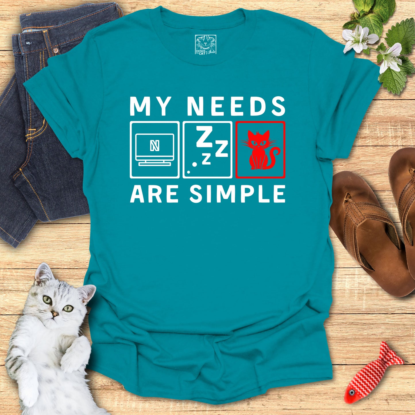 My Needs are Simple red - Lazy