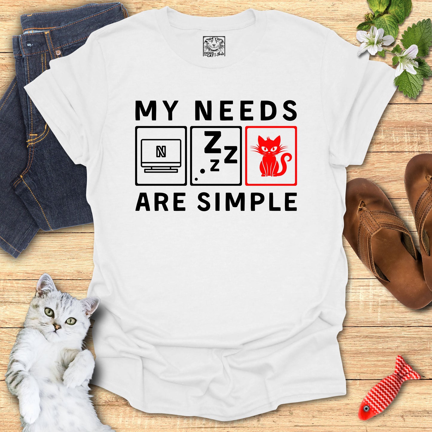 My Needs are Simple red - Lazy