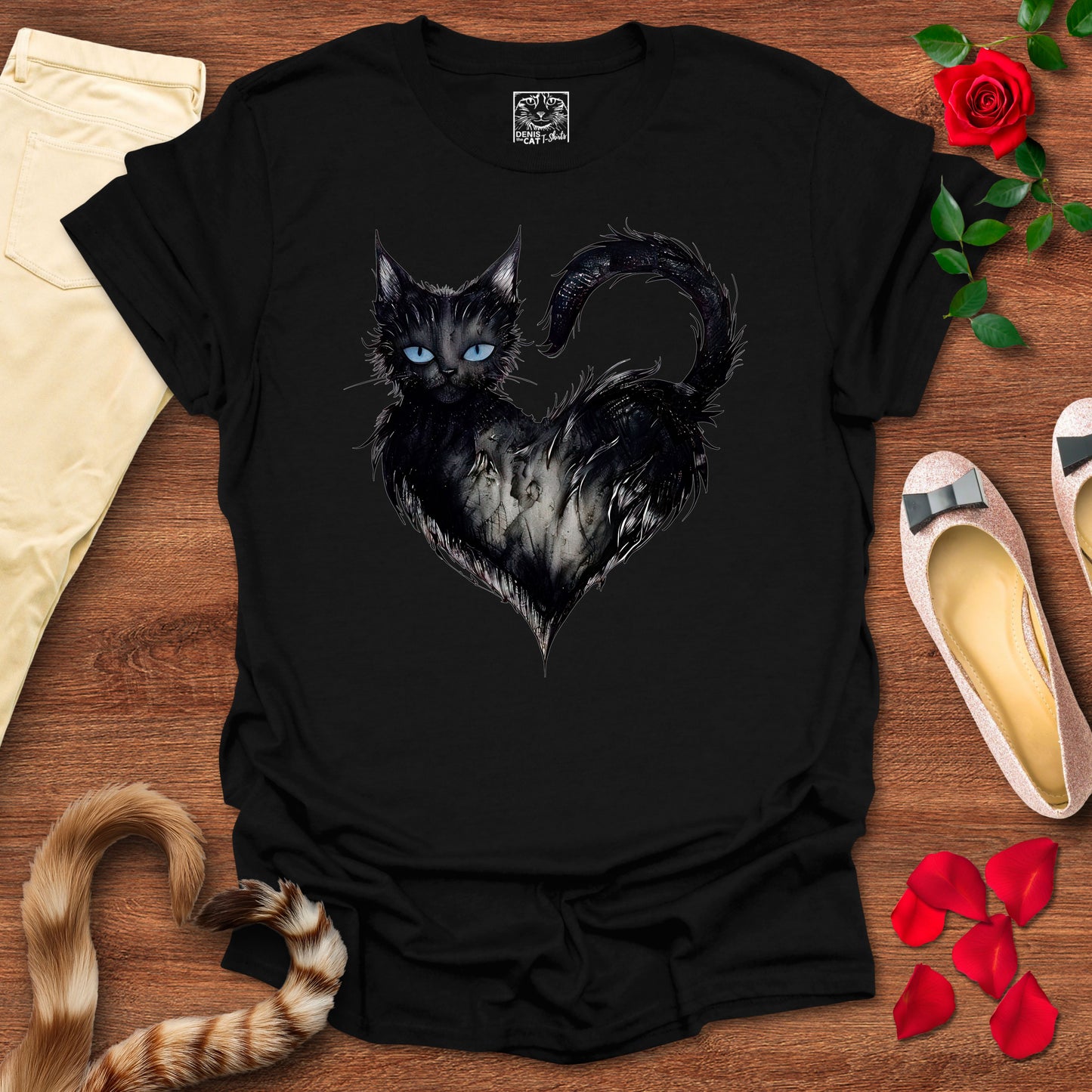 Mystical Black Cat Heart 2