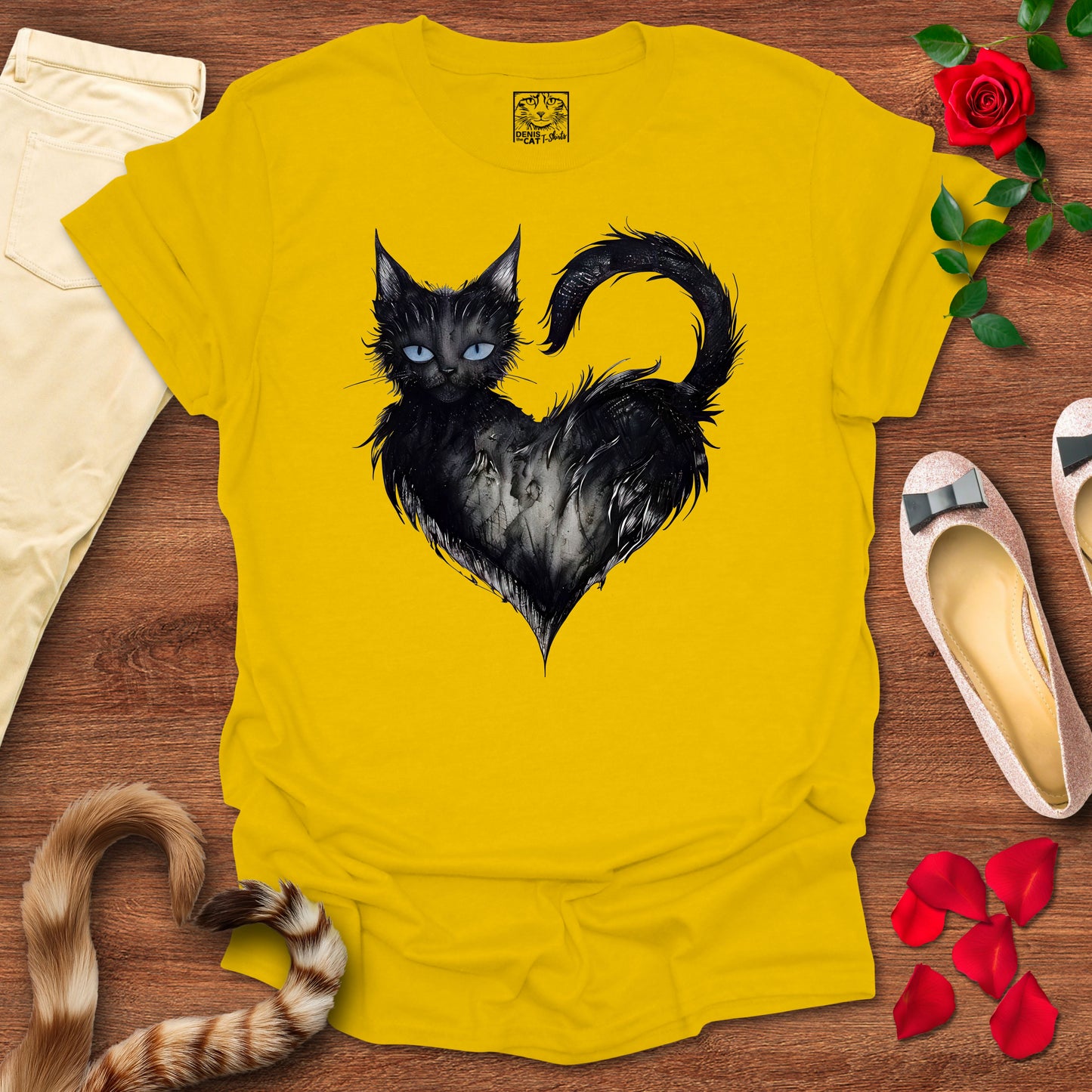 Mystical Black Cat Heart 2