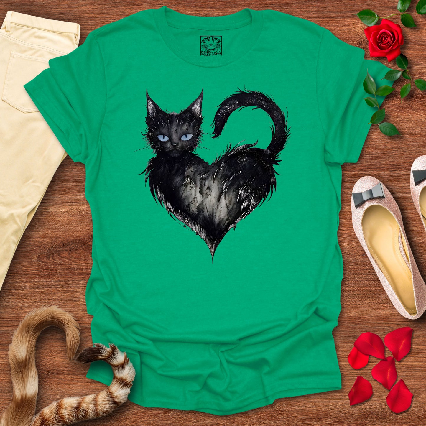Mystical Black Cat Heart 2