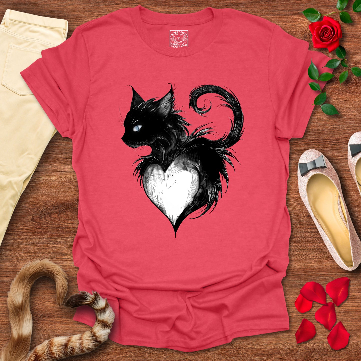 Mystical Black Cat Heart 1