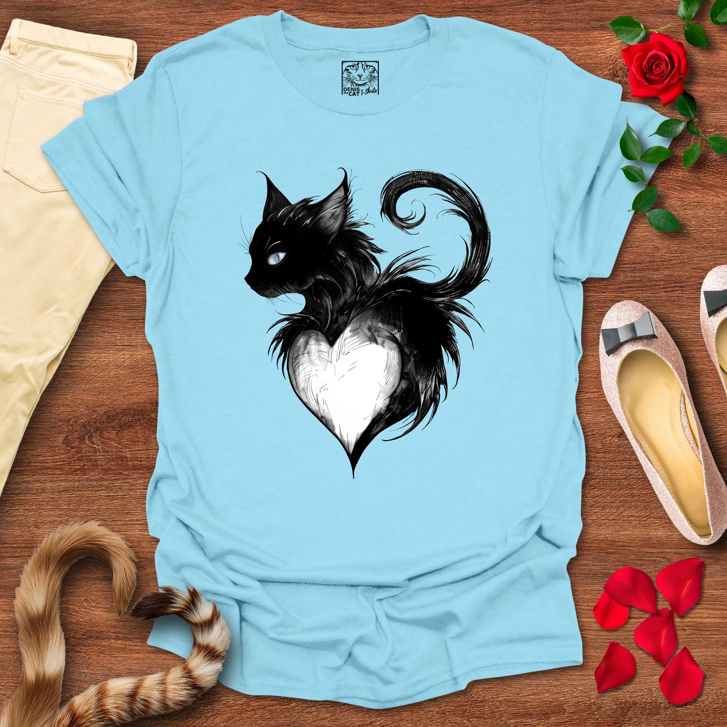 Mystical Black Cat Heart 1