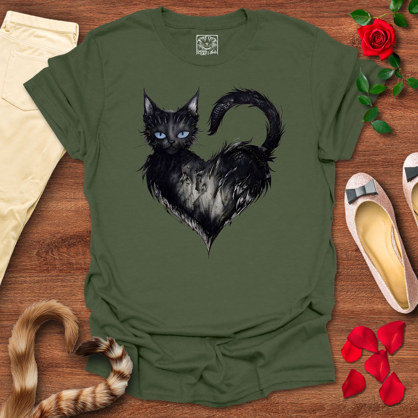 Mystical Black Cat Heart 2