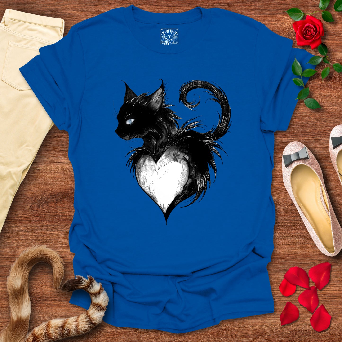 Mystical Black Cat Heart 1