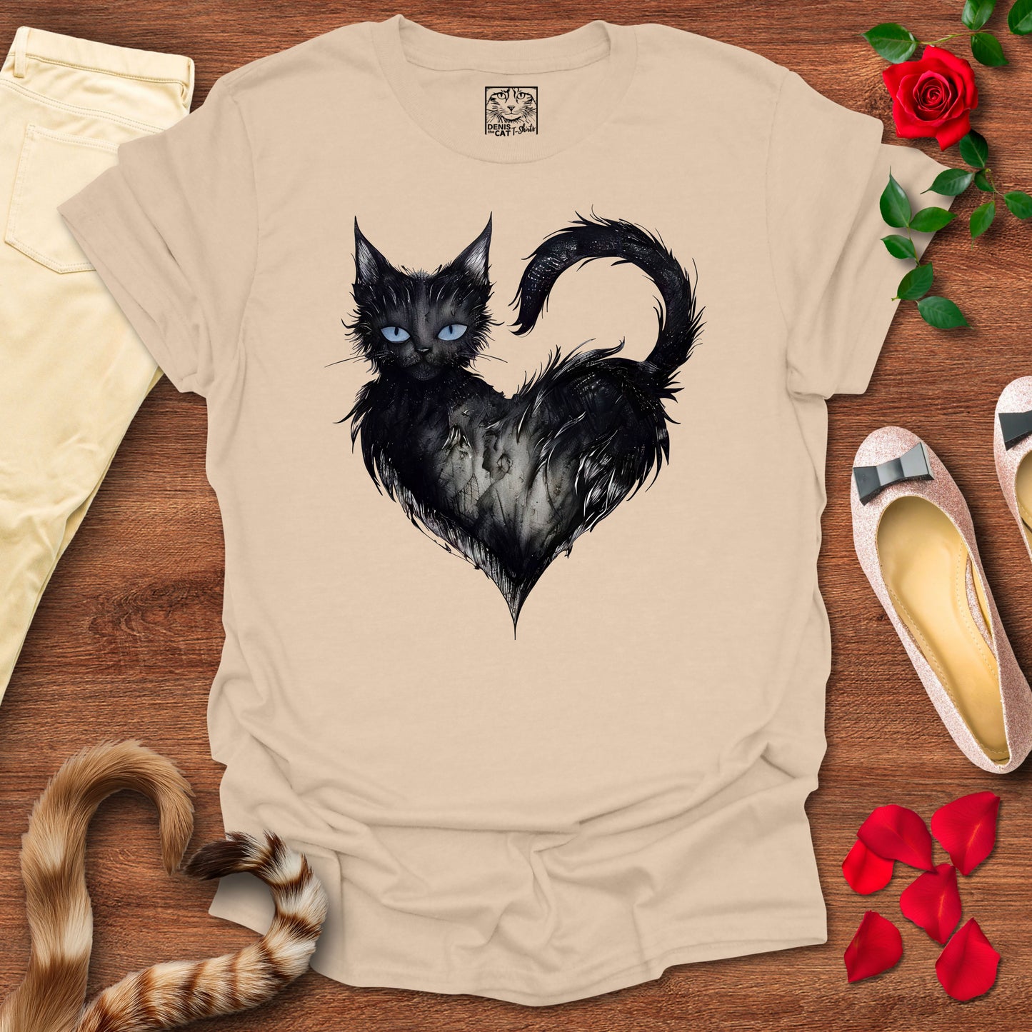 Mystical Black Cat Heart 2