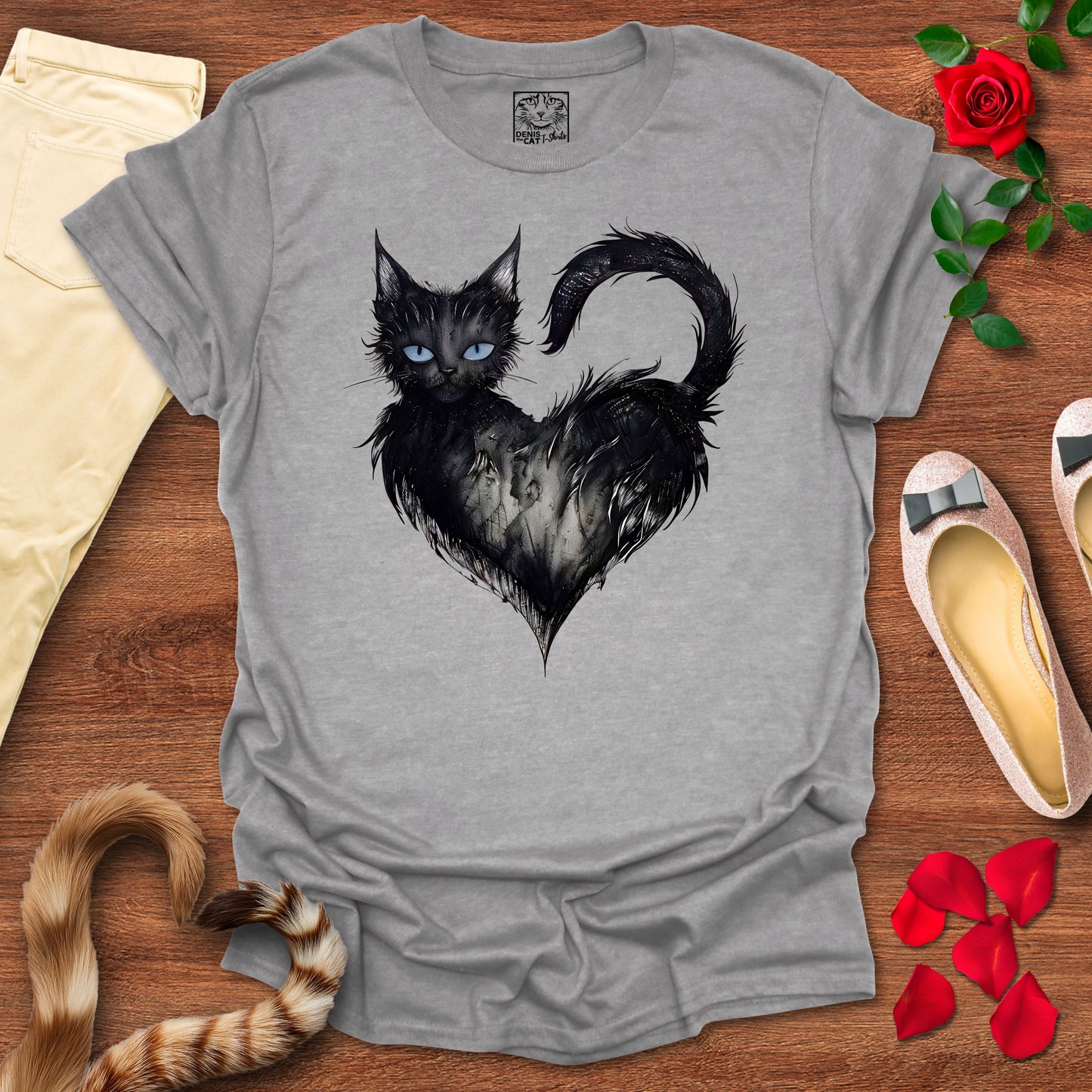 Mystical Black Cat Heart 2