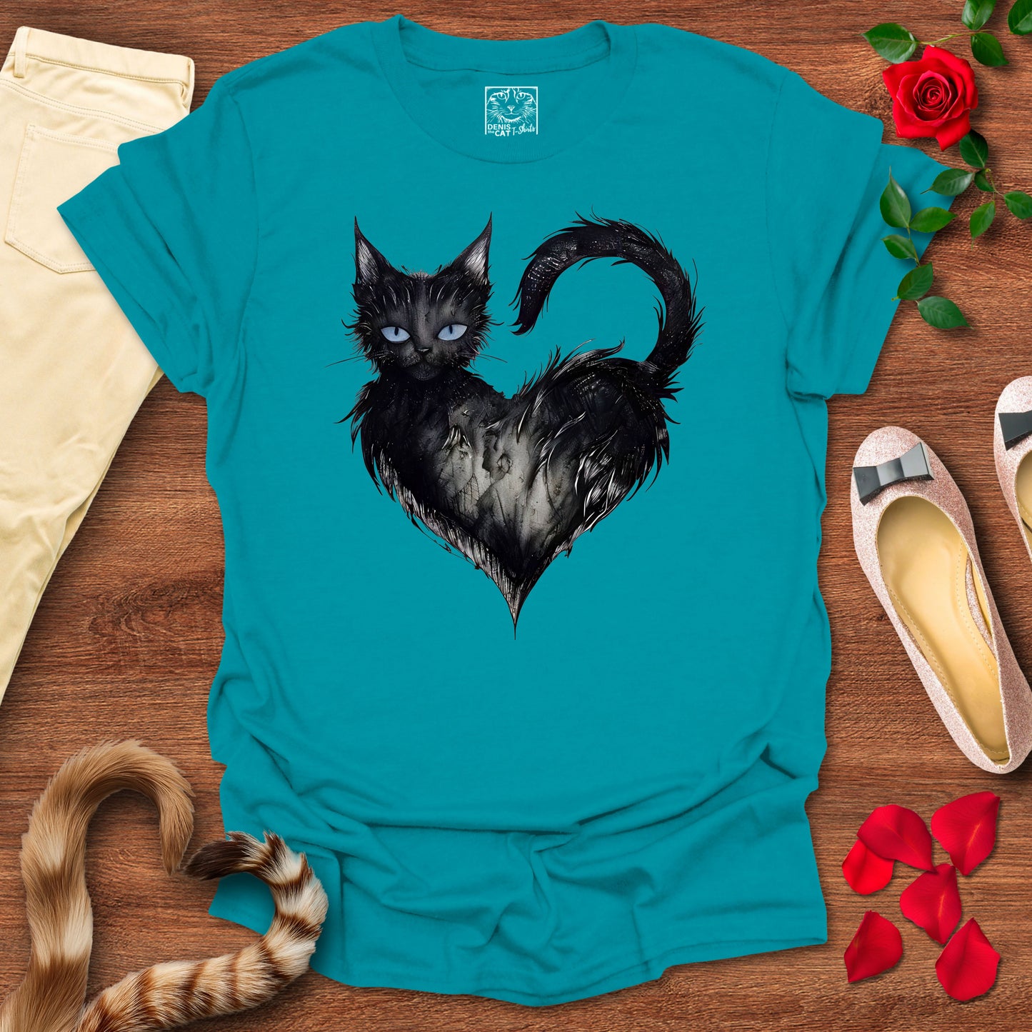 Mystical Black Cat Heart 2