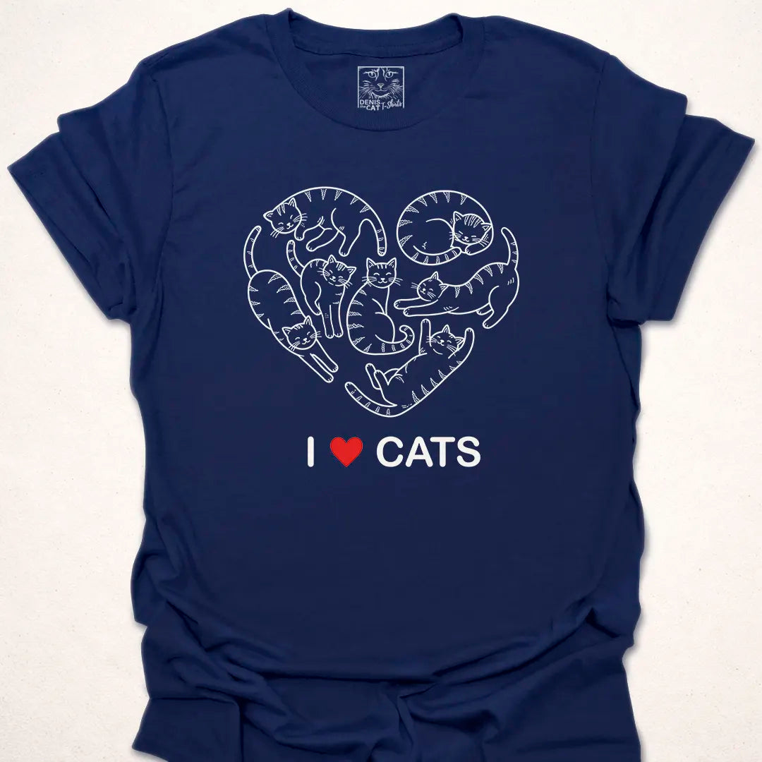I Love Cats Heart