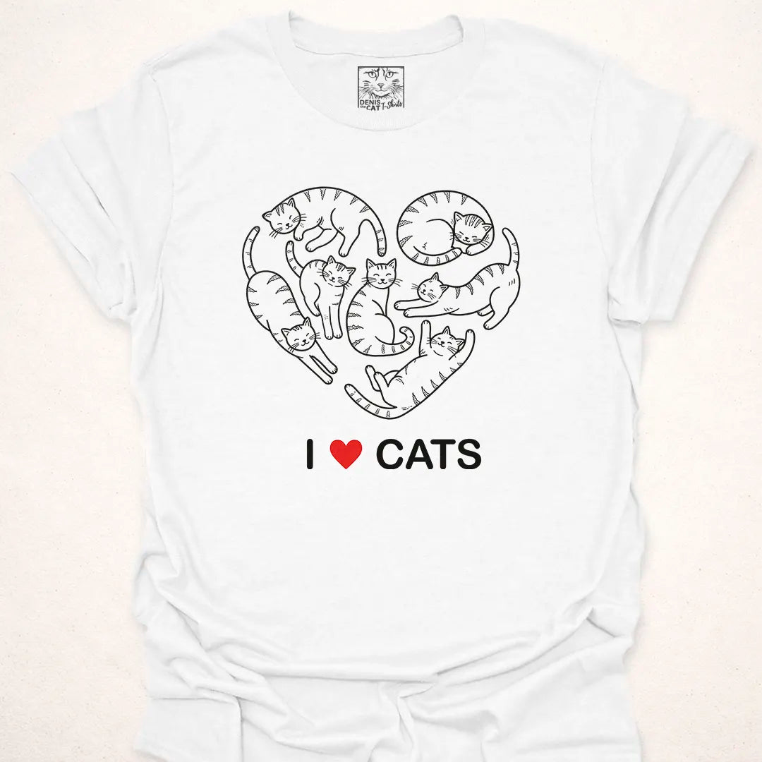 I Love Cats Heart
