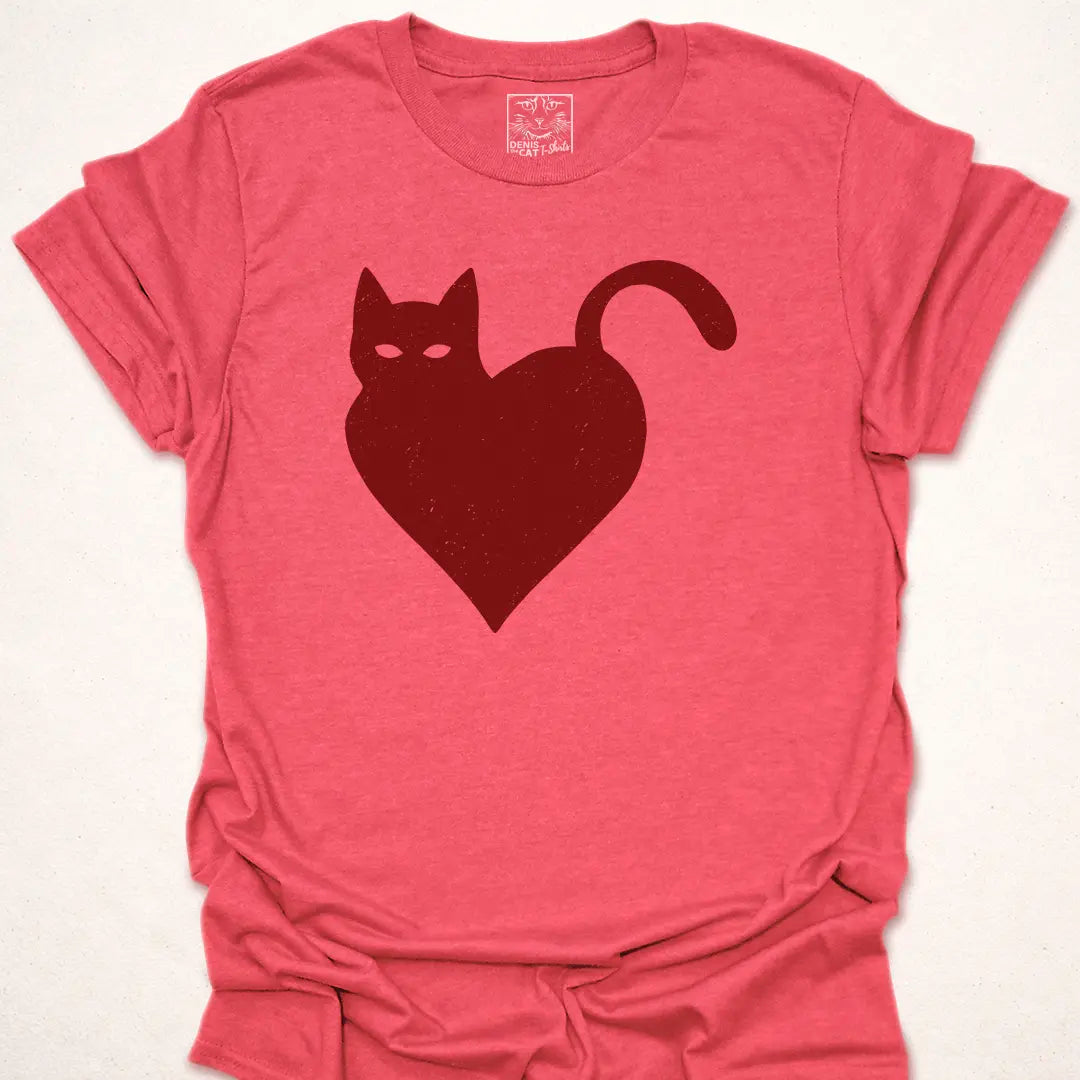 Minimalist Cat Heart