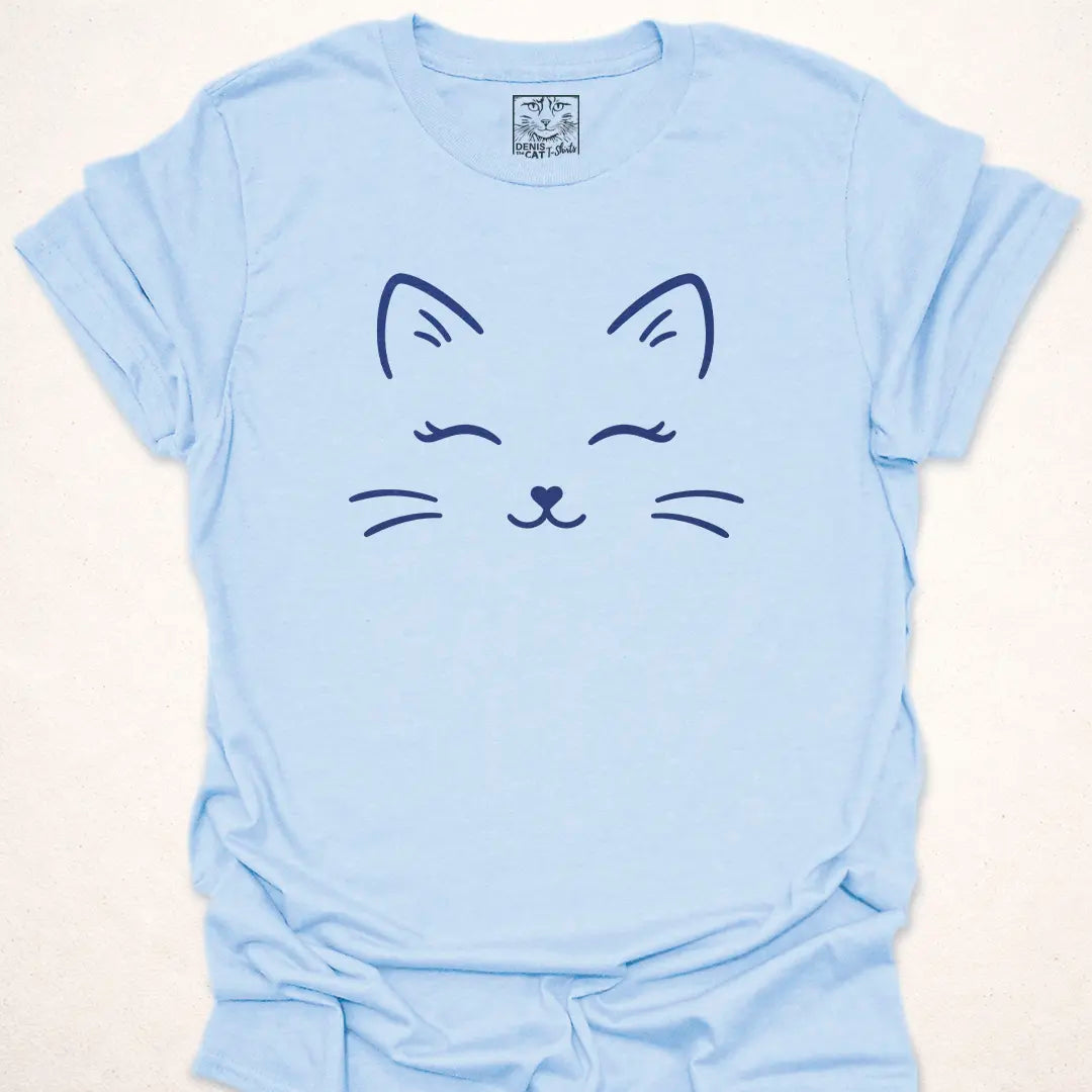 Minimalist Line Art Cat Face