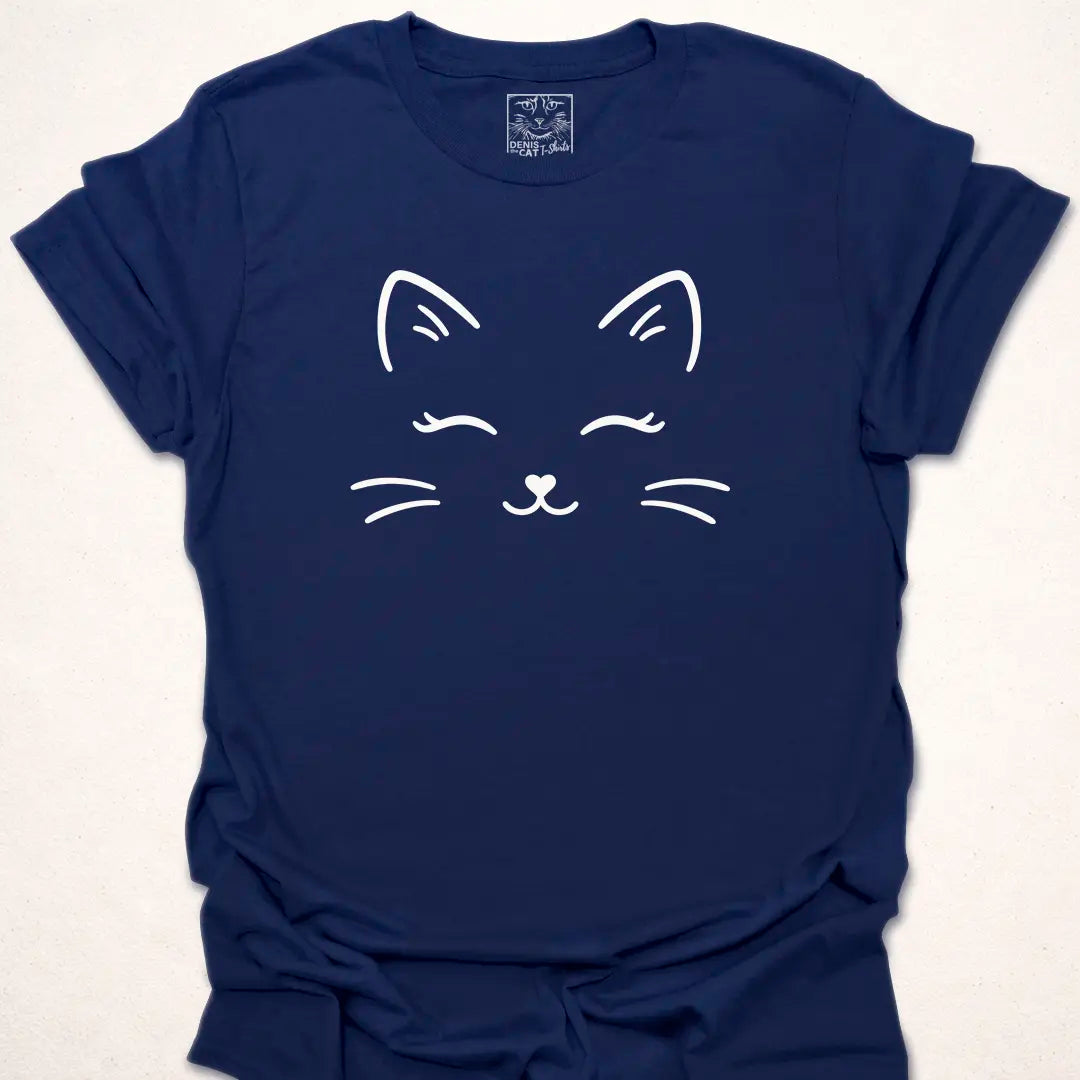 Minimalist Line Art Cat Face