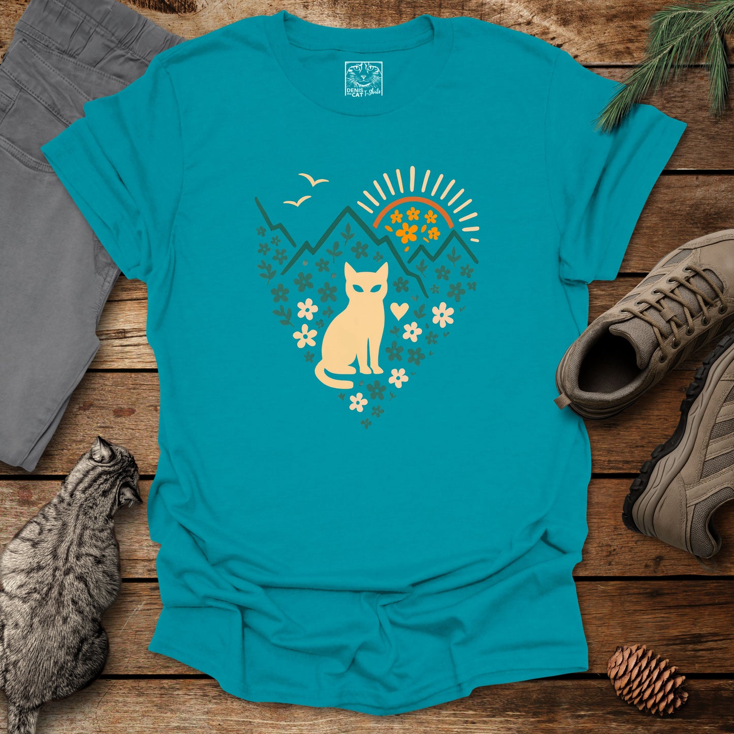 Mountain Sunrise Cat