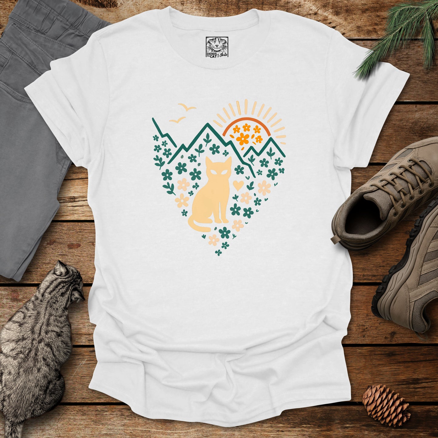 Mountain Sunrise Cat