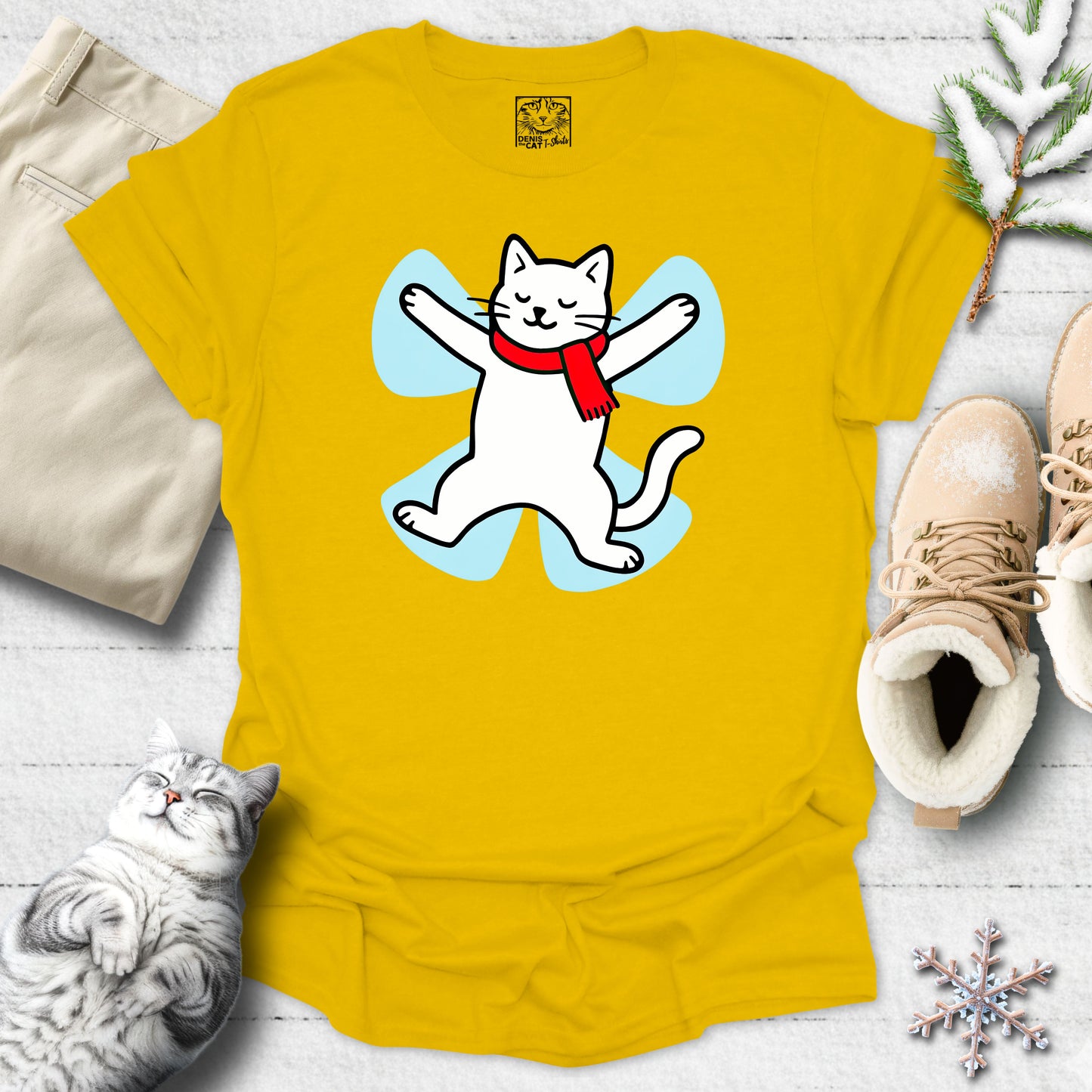 Snow Angel Kitty