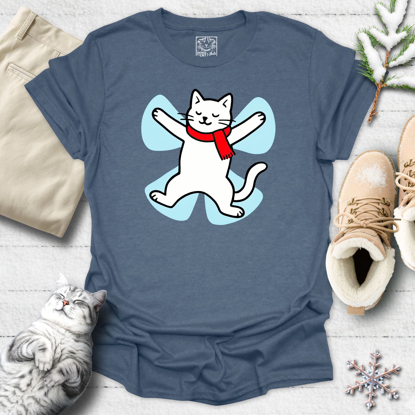 Snow Angel Kitty