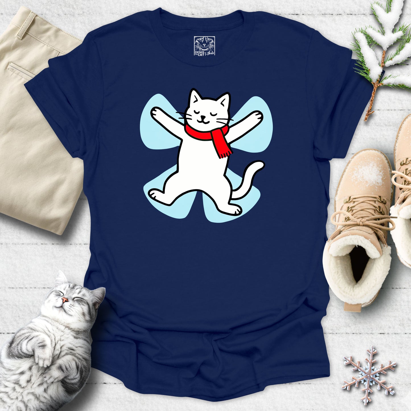 Snow Angel Kitty