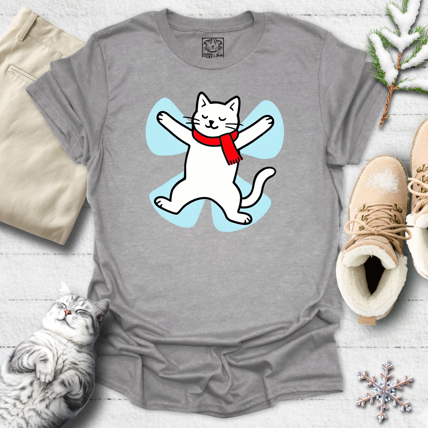 Snow Angel Kitty