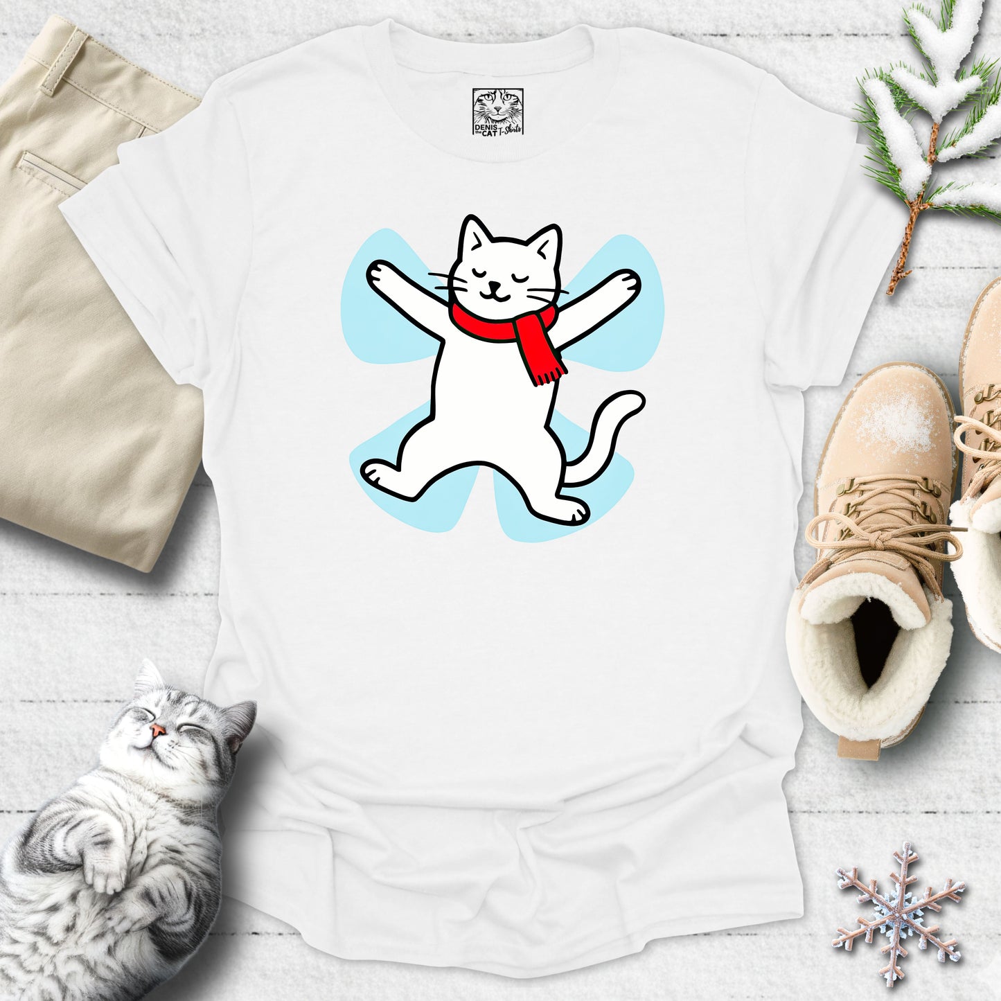 Snow Angel Kitty