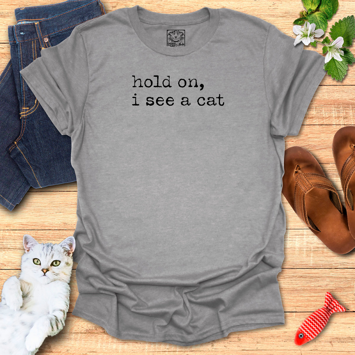 hold on, i see a cat